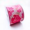 Designer’s Shop WR 63-5201 Spring Summer Pink Wild Rose floral wired edge ribbons (2.5" x 10 yards)